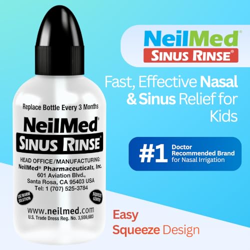 Sinus Rinse, Pediatric, Complete Saline Nasal Rinse Kit 60 Premixed Packets - view 4