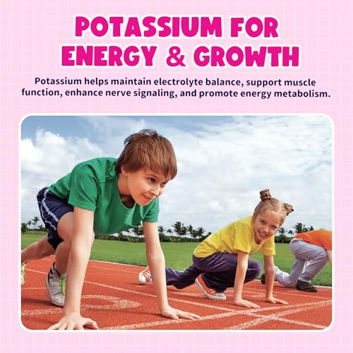 Magnesium Gummies for Kids - Magnesium Glycinate Gummies with Vitamin D3, B6, Potassium & Ashwagandha, Magnesium for Kids & Adults Relaxation, Sleep, Brain & Bone Health -Vegan Strawberry 60ct - view 4