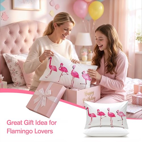 Flamingo Pillowcases 2 Pack Standard Size 20"x 26" - view 7