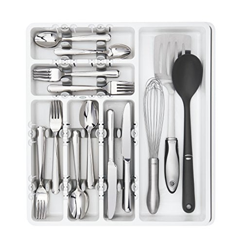 Good Grips Large Expandable Utensil Organizer, White - view 3