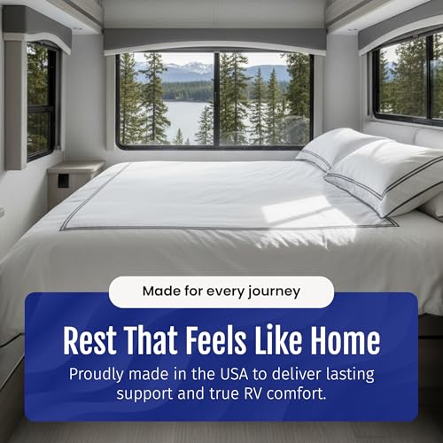 Tru Lux Cool 14” Hybrid RV Mattress, RV King 72x80, Gel Memory Foam & Pocketed Coil Bed for RV, Camper or Travel Trailer, Luxury Firm Cooling Support, Made in USA - view 5