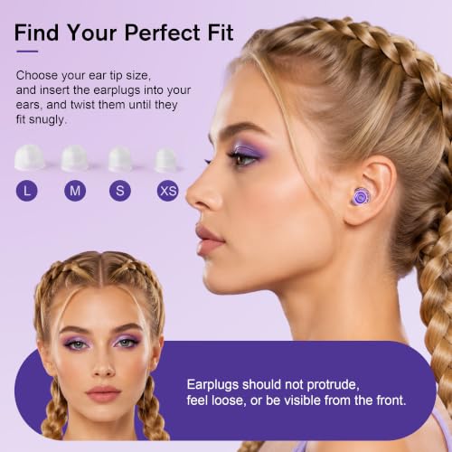 Concert Ear Plugs for Hearing Protection, Reusable, Stylish Look - view 5
