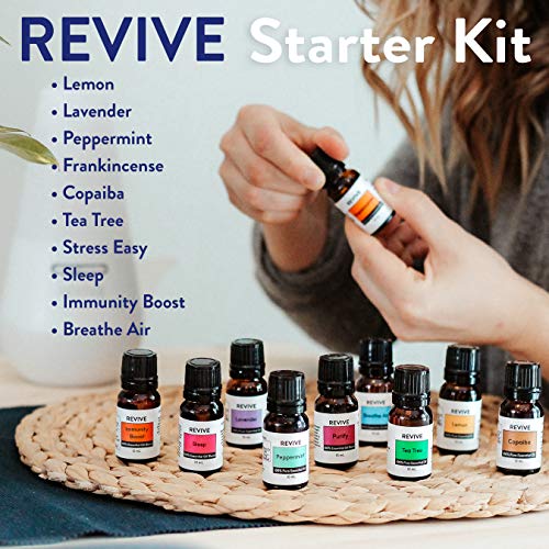Starter Kit by Revive Essential Oils - 100% Pure Therapeutic Grade, for Diffuser, Humidifier, Massage, Aromatherapy, Skin & Hair Care - view 3