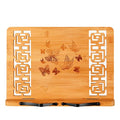 Foldable Bamboo Book Stand Adjustable Cookbook Reading Holder