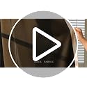100% Blackout Ivory Gold Foil Tree Curtains 45 Inch Long 2 Panels - view 7