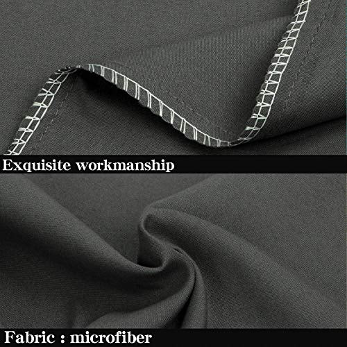 Microfiber King Pillowcases, 2 Pack, 20 x 36, Dark Grey - view 2