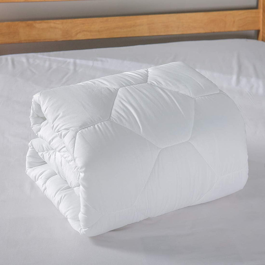 Queen Mattress Pad, 8-21" Deep Pocket Protector Ultra Soft Quilted Fitted Topper Cover Fit for Dorm Home Hotel -White - view 5