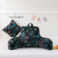 Kids Back Resting Pillow for Gaming Reading and Watching TV Bed Rest Wedge Backrest Pillow with Arms Back Support for Sitting Up in Bed Cushion Incline Rest Sleeping Pillow (Black-Gamer)