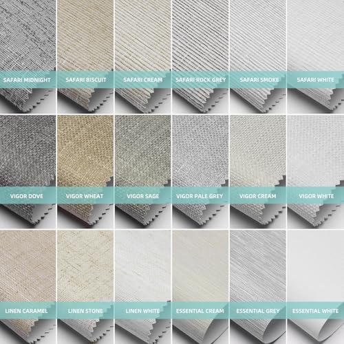 Motorized Roller Shades Fabric Sample 100% Blackout, Matter Homekit/Alexa/Z-Wave Compatible, Cordless Remote Control Optional Smart Blinds for Bedroom/Living Room Windows - view 2