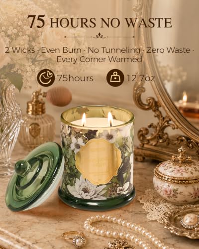 Eucalyptus Sage Non Toxic Large Soy Candle, 12.7oz Calm Scent - view 4