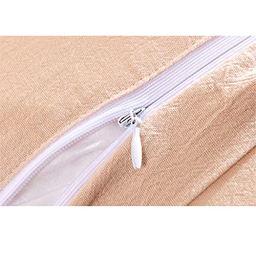 Solid Color Girl Series Lace Ruffle Washed Linen Core Cushion Bed Car Sofa Bedside Office Backrest Pillow(Bronze) - view 7
