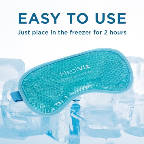 Cooling Gel Eye Mask, Blue - view 5