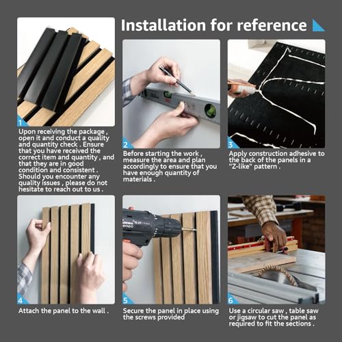 Soundproof Wood Slat Wall Panel, 2 Pack - view 6