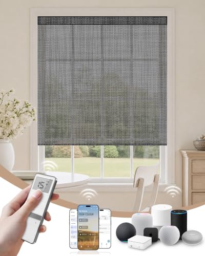 Motorized Blinds with Remote - Motorized Sunscreen Solar Shades