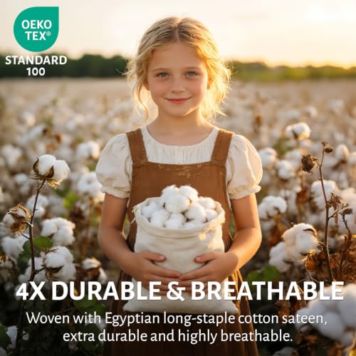 100% Egyptian Long-Staple Cotton Sheets, Extra Deep Pocket - view 5