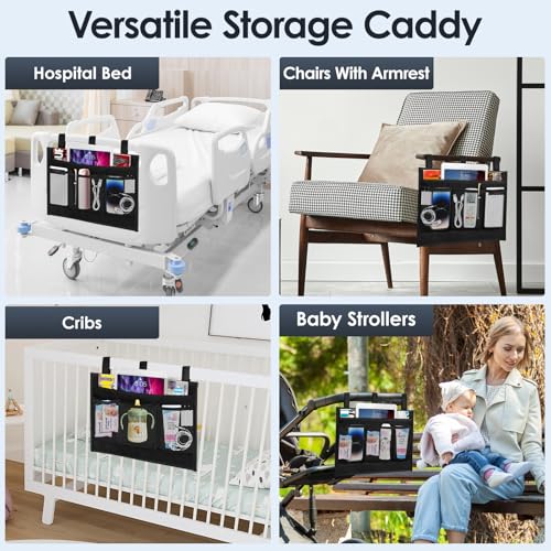 Bedside Caddy Storage Organizer, Hanging Storage Bag Pocket - view 6