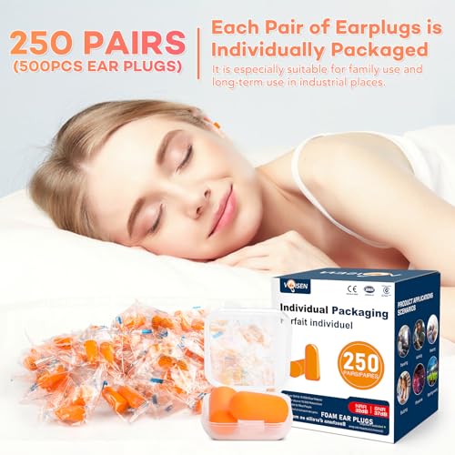 Ear Plugs, 250 Pairs Ear Plugs for Sleeping - view 3