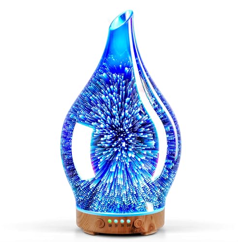 Essential Oil Diffuser 150ml Handmade Glass Diffuser 6H Runtime