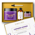 Lavender Essential Oil & Body Scrub Set - Pack of 3