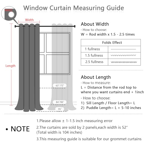 Purple Blackout Girls Curtains for Sliding Door 95 Inch 2 Panels - view 6