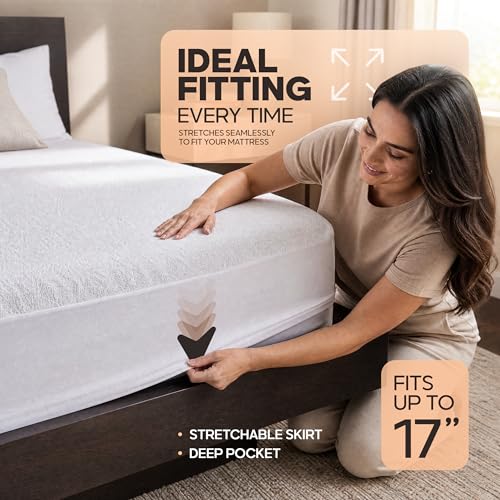 Beddora Waterproof Queen Size Mattress Protector fits Upto 17" Deep Pocket - view 4