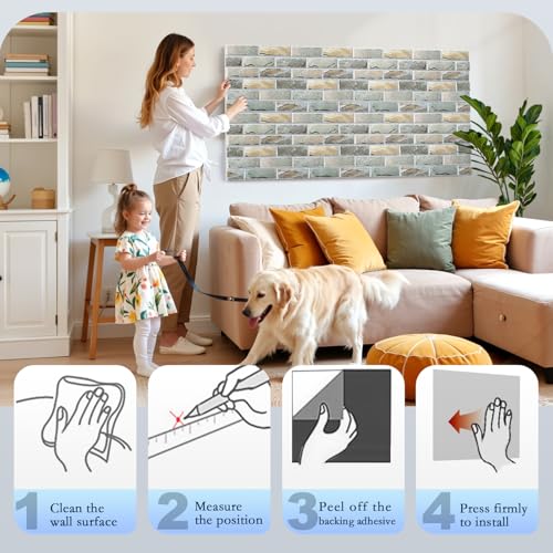 24 Pack Acoustic Panels, Brick Sound Proof Foam Panels for Walls - view 6