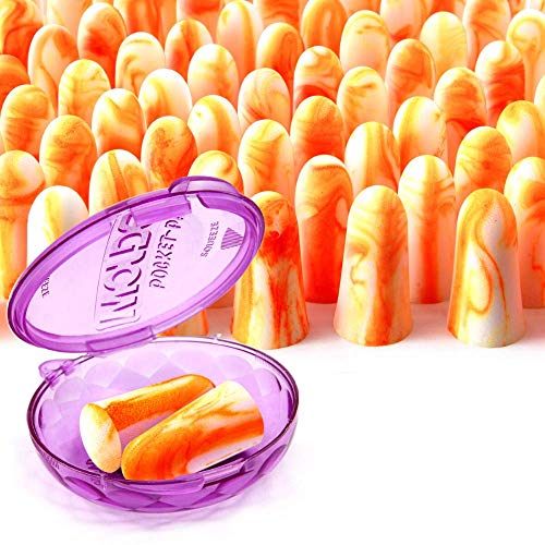 Soft Foam Earplugs 100 Pairs Softies Ear Plugs for Sleeping, Snoring, Work, Travel, Shooting -33dB Highest NRR Made in USA