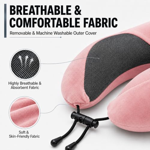 Travel Neck pillow for Airplane, with Large Hood Eye Mask Earplug and Bag - view 4