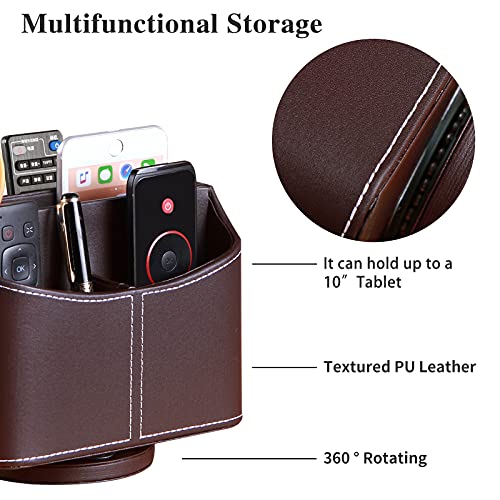 360° Spinning Remote Control Holder,TV Remote Caddy for Nightstand Table - view 2