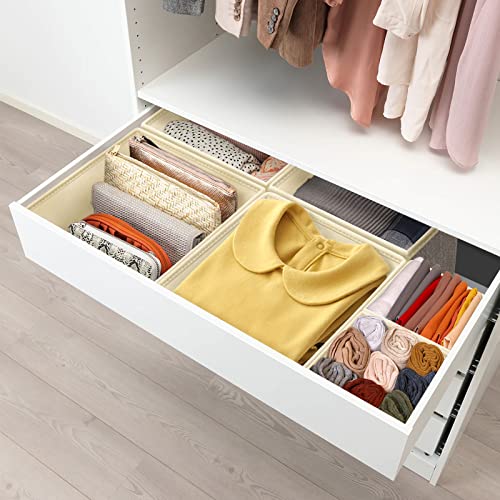 Underwear Drawer Organizer, 6 Set Foldable Underwear Drawer Organizer and Closet Dividers,Storage Box for Clothes, Socks, Underwear (6 Bins, Beige) - view 7