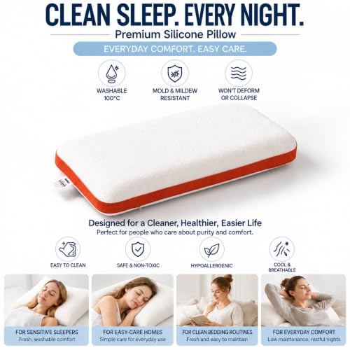 Loaf Shape Silicone Foam Pillow, Standard - view 6