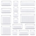 16 Pcs Drawer Organizer Set, 5-Size Bathroom Vanity Trays Makeup Desk Dividers Versatile Storage Bins Clear Plastic Container for Dresser, Bedroom, Kitchen, Office