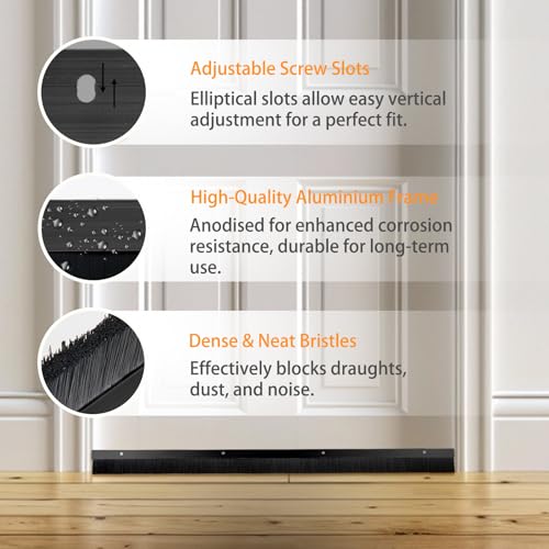 2 Pack Door Brush Sweep, 1.5 in x 39.37 in, 6.5ft Total - view 5