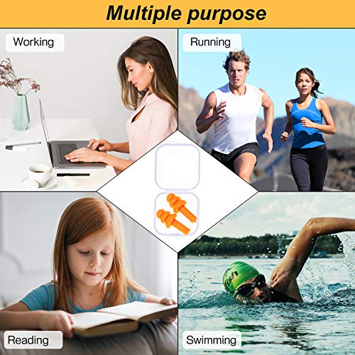 24 Pairs Ear Plugs Silicone Waterproof Reusable Earplugs, Vivid Colors - view 7
