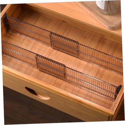 Adjustable Retractable Drawer Divider 2 Sets Plastic Organizer - view 5