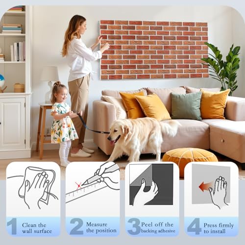 36 Pack Acoustic Panels, Brick Sound Proof Foam Panels for Walls - view 6