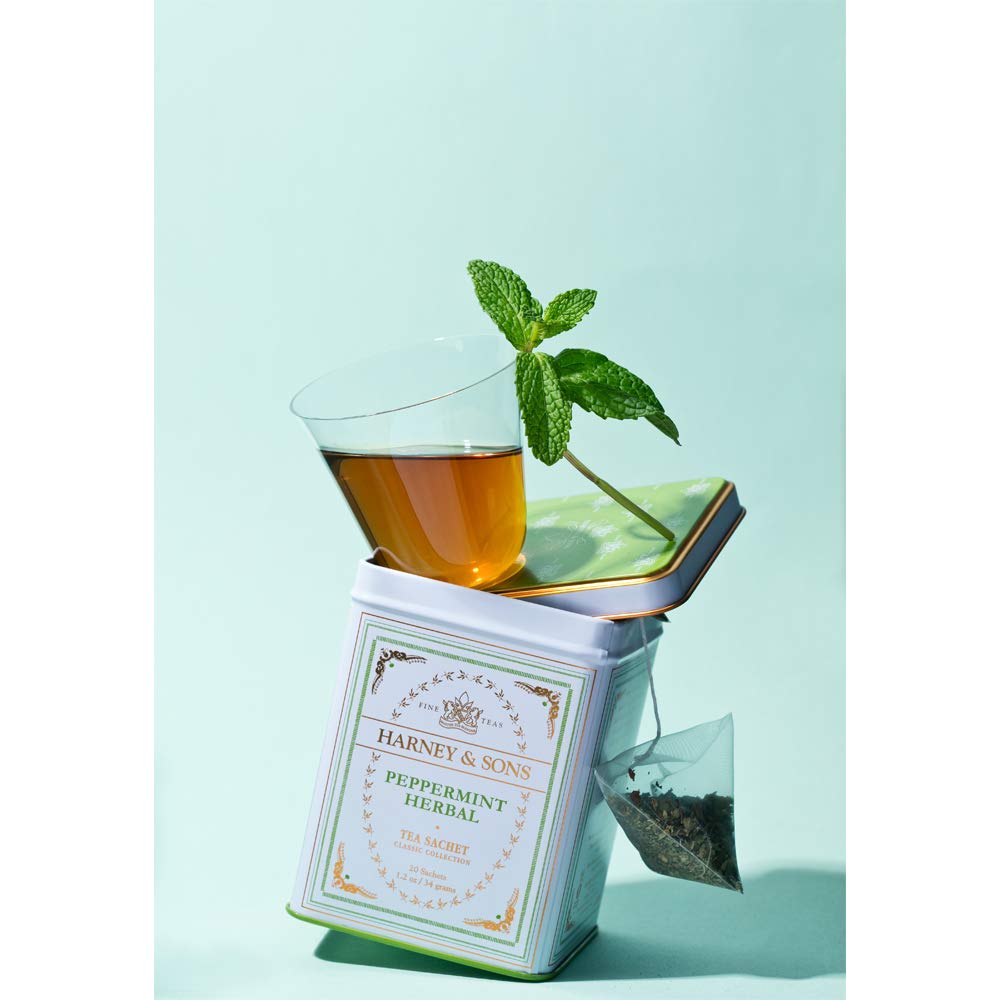 Peppermint tea, 20 sachets 1.2 oz | Herbal tea made with Washington State peppermint. Naturally caffeine free. - view 6
