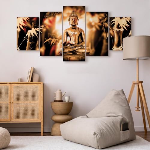 Acoustic Panels Canvas Wall Art Print, Bedroom Orient 40x20 Inch - view 5