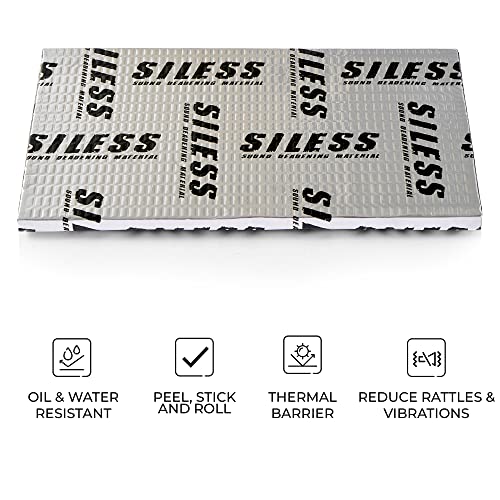 80 mil (2mm) Car Sound Deadening mat - Butyl Automotive Sound Deadener - Noise Insulation and Vibration Dampening Material 10 sqft (0.95 sqm) - view 7