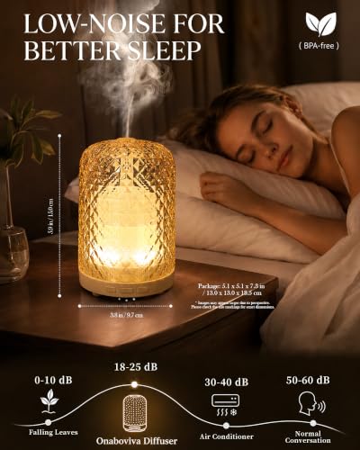Glass Essential Oil Diffuser with Pulse/Continuous Mist - view 2