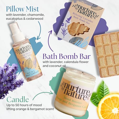 Nurture by Nature Spa Gift Baskets for Women - at Home Spa Kit, Bath Set - view 4