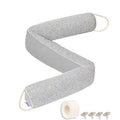 Under Door Draft Stoppers 36 Inch, Heavy Triangle Stop Draft Block Cold Air/Wind/Breeze Noise Blocker Door Sweeps Weather Stripping Bottom Seal Light Gray