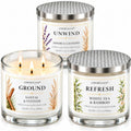 Reset Ritual Candle Gift Set, 3 Large 3-Wick Candles, 13.4 oz Each