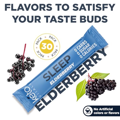 Sleep Drink Electrolyte Sleep Powder Packets - Elderberry, 30 Count - view 5