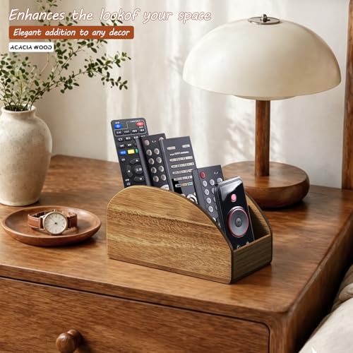 Wood TV Remote Control Holder, Cute Pen/Pencil Holder, Desktop Organizer - view 6