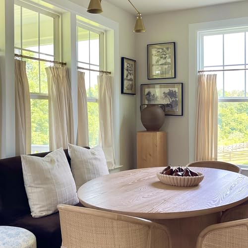 Liz Linen Custom Curtain for Living Room Bedroom, Customized Blackout Privacy Pinch Pleat Curtain, 1 Panel - view 4