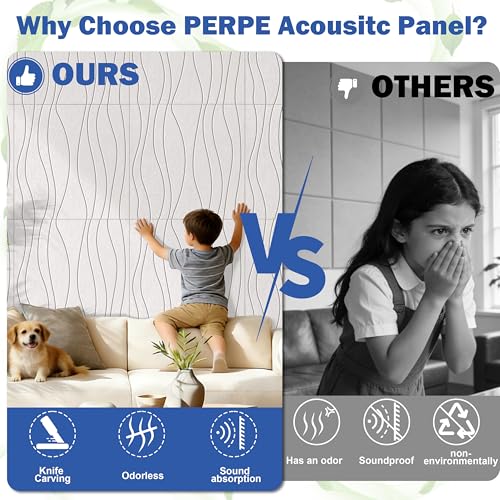 Waves Acoustical Wall Panel Sound Absorbing Panel Noise Reducing for Wall - view 6