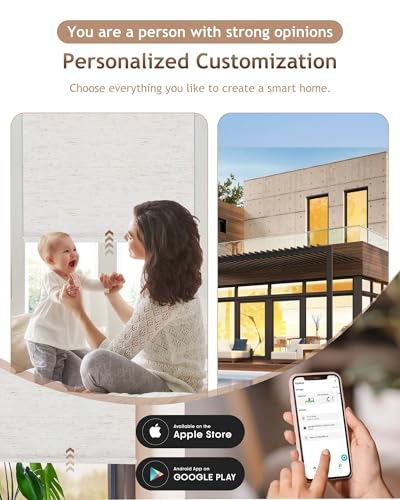 Motorized Blinds with Remote, APP, Voice Control - 100% Blackout - view 3