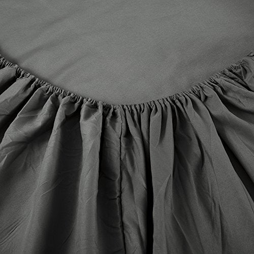 4-Piece Bed Linen Set, Queen, Deep Gray, 1800 Series, Wrinkle & Fade Resistant, Deep Pocket, Luxury Brushed Microfiber Bed Sheets Set - view 6