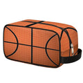Kids Travel Toiletry Bag - Waterproof Hanging Cosmetic Hygiene Bags for Boys Men - Basketball Pattern Large Shave Kit for Toiletries Accessories Bathroom Stuff